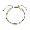 A Beautiful Story a Beautiful Story - Friendship Granaat - Goud Armband A Beautiful Story a Beautiful Story - Friendship Granaat - Goud Armband