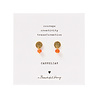 A Beautiful Story Sieraden a Beautiful Story - Mini Coin - Carneool - Goud - Oorbellen A Beautiful Story Sieraden a Beautiful Story - Mini Coin - Carneool - Goud - Oorbellen