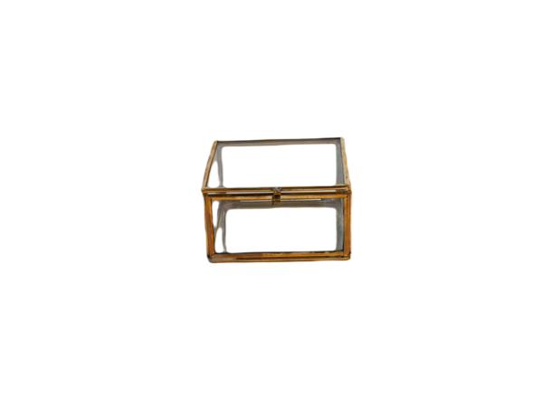 Fair Forward Collection Fairforward - Doosje glas messing 5,5x4x2,7 cm Fair Forward Collection Fairforward - Doosje glas messing 5,5x4x2,7 cm