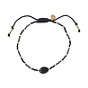 A Beautiful Story Sieraden a Beautiful Story - Joyful Zwarte Onyx Goud Armband A Beautiful Story Sieraden a Beautiful Story - Joyful Zwarte Onyx Goud Armband