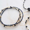 A Beautiful Story a Beautiful Story - Welcome - Zwarte Onyx Armband Goud A Beautiful Story a Beautiful Story - Welcome - Zwarte Onyx Armband Goud