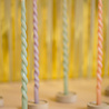 Rustik Swirl gedraaide potlood kaars - Wit 1,2 x 30 cm Rustik Swirl gedraaide potlood kaars - Wit 1,2 x 30 cm