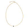 A Beautiful Story Sieraden Flora Zwarte Onyx Goud Ketting A Beautiful Story Sieraden Flora Zwarte Onyx Goud Ketting