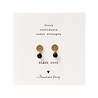 A Beautiful Story Sieraden a Beautiful Story - Mini Coin - Zwarte Onyx - Goud - Oorbellen A Beautiful Story Sieraden a Beautiful Story - Mini Coin - Zwarte Onyx - Goud - Oorbellen