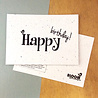 Bloom Bloom - Kaart Happy Birthday - Bloeikaart Bloom Bloom - Kaart Happy Birthday - Bloeikaart
