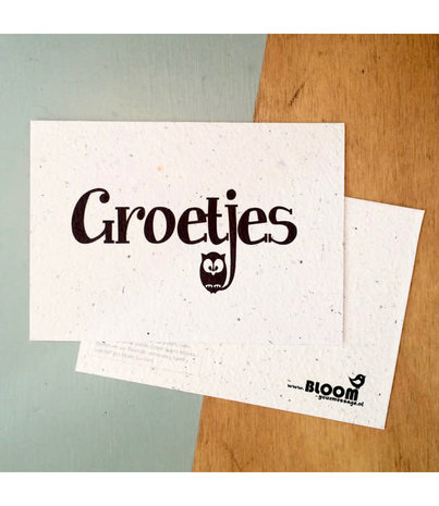 Bloom Bloom - Kaart Groetjes - Bloeikaart Bloom Bloom - Kaart Groetjes - Bloeikaart