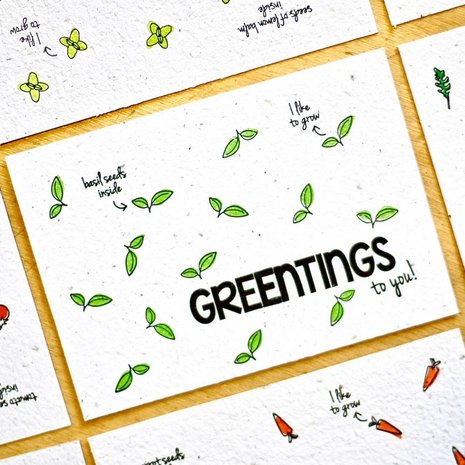 Bloom Bloom - Kaart Greetings - Bloeikaart Basil Bloom Bloom - Kaart Greetings - Bloeikaart Basil
