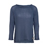 Knit Factory Knit Factory - Trui Jeans Blauw - Jasmin gerecycled katoen Knit Factory Knit Factory - Trui Jeans Blauw - Jasmin gerecycled katoen