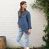 Knit Factory Knit Factory - Trui Oud Roze - Jasmin gerecycled katoen Knit Factory Knit Factory - Trui Oud Roze - Jasmin gerecycled katoen