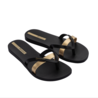 Ipanema Ipanema Slippers Dames - Kirei Fem Black/Gold Ipanema Ipanema Slippers Dames - Kirei Fem Black/Gold