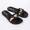 Ipanema Ipanema Slippers Dames - Kirei Fem Black/Gold Ipanema Ipanema Slippers Dames - Kirei Fem Black/Gold