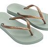 Ipanema Ipanema Slippers Dames - Anatomic Tan Green/Gold Ipanema Ipanema Slippers Dames - Anatomic Tan Green/Gold