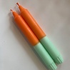 Dippy Dippy - Dip Dye kaars - Oranje / Mint Groen Dippy Dippy - Dip Dye kaars - Oranje / Mint Groen