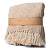 Senza Senza - Gerecycled Katoen Plaid Beige Senza Senza - Gerecycled Katoen Plaid Beige