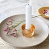 De Weldaad De Weldaad- Kandelaar gerecycled glas cinna-peach S De Weldaad De Weldaad- Kandelaar gerecycled glas cinna-peach S