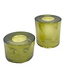 De Weldaad De Weldaad- Kandelaar gerecycled glas groen S De Weldaad De Weldaad- Kandelaar gerecycled glas groen S