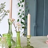 De Weldaad De Weldaad- Glazen kandelaar olijf-groen gerecycled glas De Weldaad De Weldaad- Glazen kandelaar olijf-groen gerecycled glas