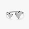 Pura Vida Ring Bague Two Hearts - verzilverd - Pura Vida Pura Vida Ring Bague Two Hearts - verzilverd - Pura Vida