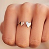 Pura Vida Ring Bague Two Hearts - verzilverd - Pura Vida Pura Vida Ring Bague Two Hearts - verzilverd - Pura Vida