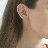 A Beautiful Story Sieraden a Beautiful Story - Hopeful Carneool - Oorbel Goud A Beautiful Story Sieraden a Beautiful Story - Hopeful Carneool - Oorbel Goud