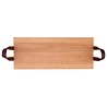 Bowls and Dishes Beuken Tapasplank XL met leren handgreep Bowls and Dishes Beuken Tapasplank XL met leren handgreep