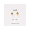 A Beautiful Story Sieraden a Beautiful Story - Mini Coin - Rozenkwarts - Goud - Oorbellen A Beautiful Story Sieraden a Beautiful Story - Mini Coin - Rozenkwarts - Goud - Oorbellen