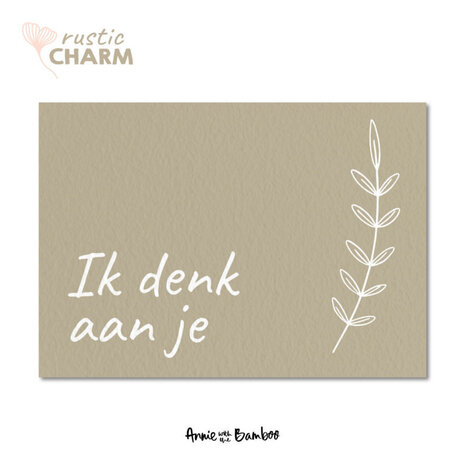 Annie With the Bamboo Eco kaart - Ik denk aan je Annie With the Bamboo Eco kaart - Ik denk aan je