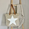 Liefe Liefe - ShopperBag Ster White (handpainted) Liefe Liefe - ShopperBag Ster White (handpainted)