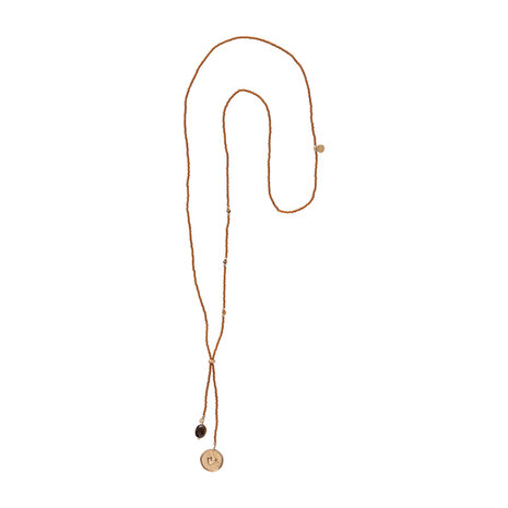 A Beautiful Story Sieraden a Beautiful Story - Purpose Tijgeroog Goud Ketting A Beautiful Story Sieraden a Beautiful Story - Purpose Tijgeroog Goud Ketting