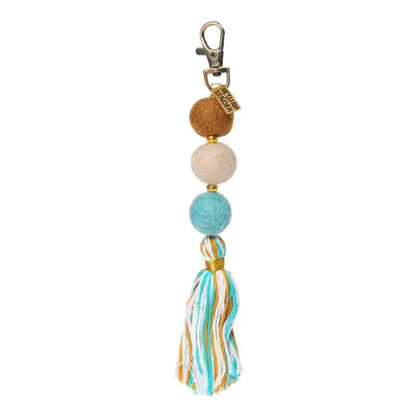 Return to Sender Return to Sender-Sleutelhanger bolletjes - blauw/bruin Return to Sender Return to Sender-Sleutelhanger bolletjes - blauw/bruin