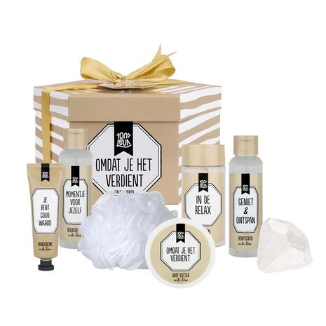 100% LEUK CADEAU 100% leuk - Cadeaubox - Omdat je het verdient 100% LEUK CADEAU 100% leuk - Cadeaubox - Omdat je het verdient