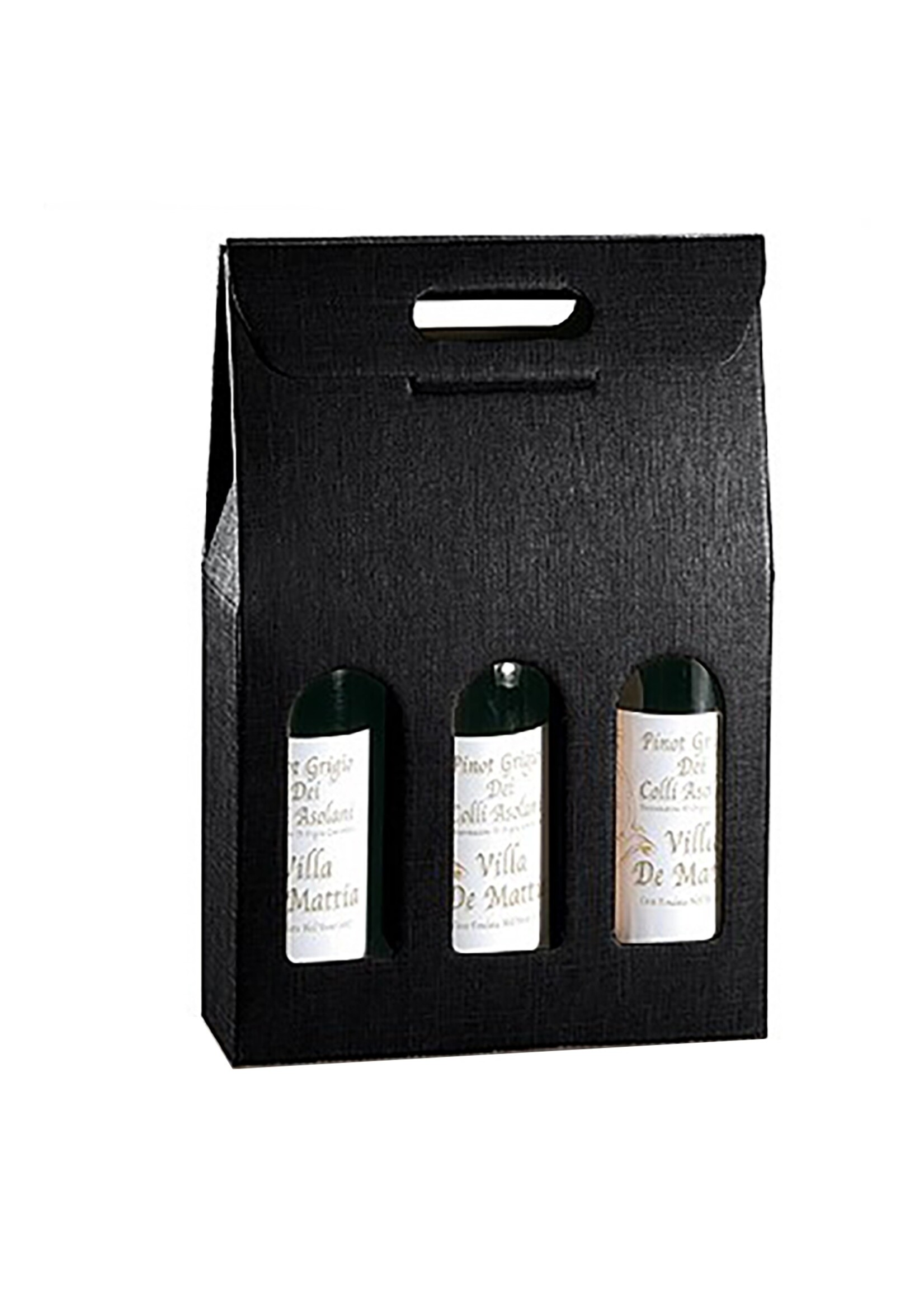 Geschenkverpakking Zwart 3 flessen