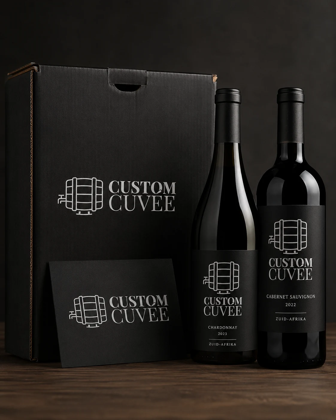 Custom Cuvée private-label wijn en branded verpakking