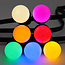 7 coloured LED bulbs - mixed set