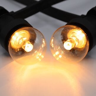 Warm white bulbs with lens, Ø45