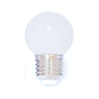 Warm white bulbs with opaque cover, Ø45