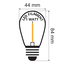 Warm white filament LED bulbs - 1 watt