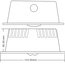 Recessed or surface-mounted emergency light MTSPOT