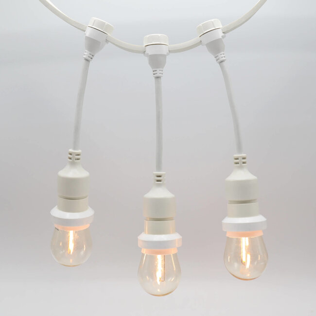 White pendant light socket - self assembly (excl. bulbs)