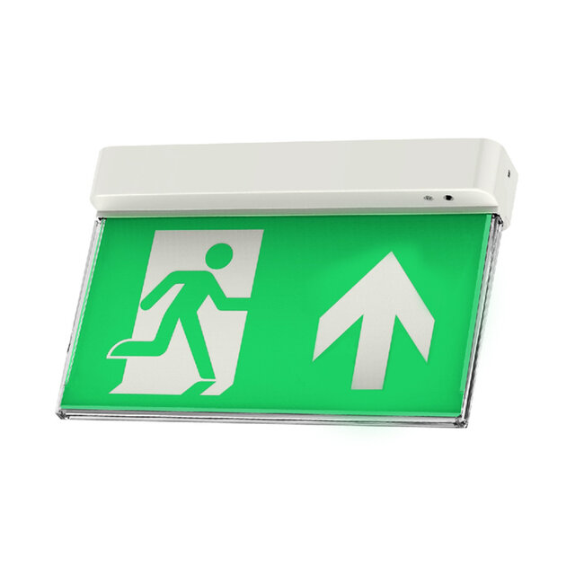 Surface-mounted luxury emergency lighting OTG-QQ-8 with AutoTest