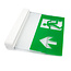 Surface-mounted luxury emergency lighting OTG-QQ-8 with AutoTest