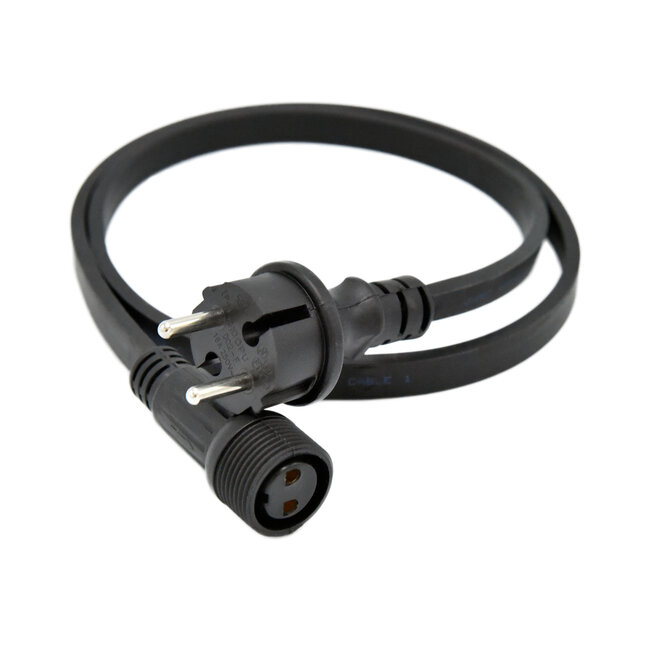 Extension cord for extendable festoon belts (new connector)