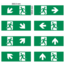Legend set for surface-mounted emergency lights