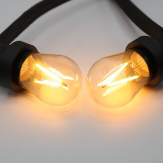 Festoon lights with dimmable LED filament bulbs - 3 watt