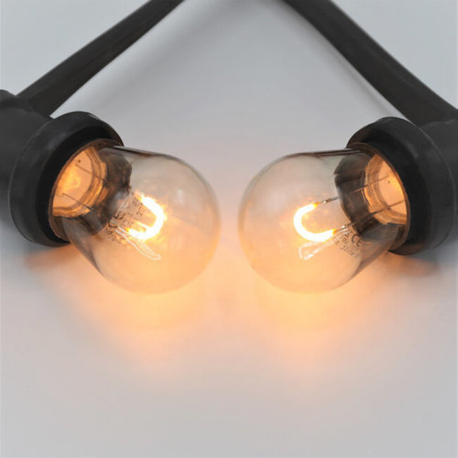 Festoon lights with LED filament bulbs, U-shaped – 1 watt