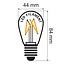 Festoon lights with dimmable filament LED bulbs, 4 colours