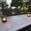 Solar table lamp 2W with flame effect