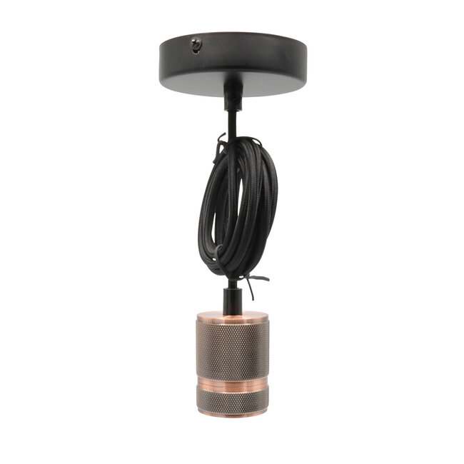Industrial pendant light cord - rose gold