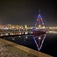 Festoon lights with 6 coloured LED bulbs