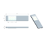 LED surface-mounted cabinet spotlight Lex - silver-grey